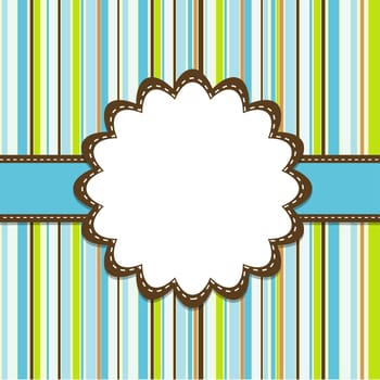 Template greeting card, vector illustration, eps10