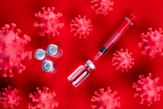 Virus cells in infected, Pandemic medical health