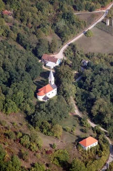 The parish church of St. Catherine of Alexandria in Ribnicki Kunic, Croatia