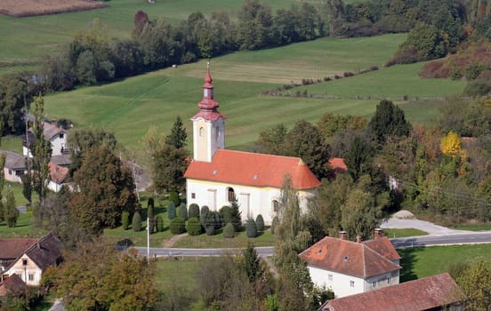 Parish Church of the Sacred Heart of Jesus and Saint Ladislaus in Mali Raven, Croatia