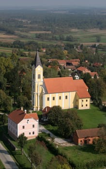 The parish church of Wounded Jesus in Gradec, Croatia