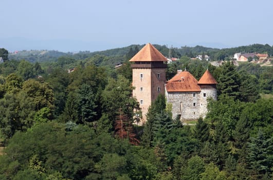 The old town of Dubovac overlooks the Croatian city of Karlovac