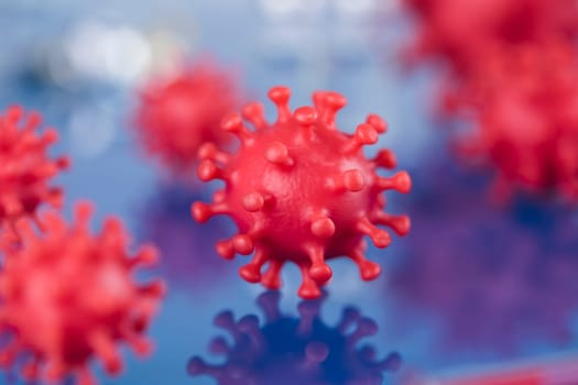 Virus cells in infected, Pandemic medical health