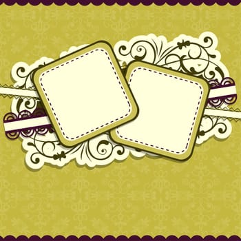Template greeting card, vector illustration, eps10