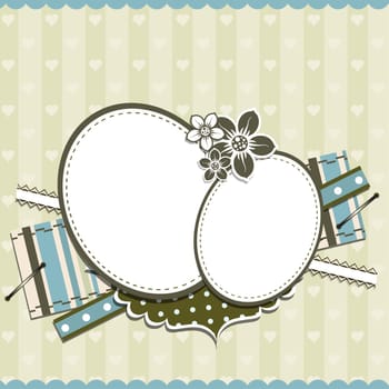 Template greeting card, vector illustration, eps10
