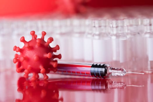 Virus close up, SARS, coronavirus pandemic background