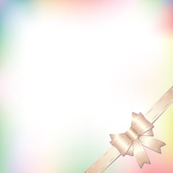 background illustration with bow in pastel colors