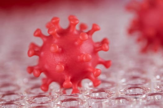 Virus cells in infected, Pandemic medical health