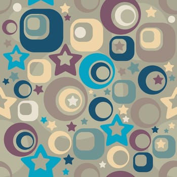 seamless retro background vector illustration