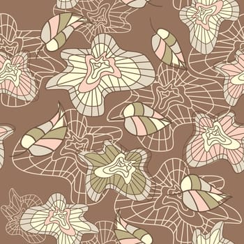 seamless floral background vector illustration
