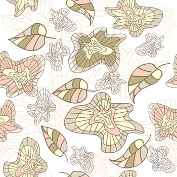 seamless floral background vector illustration