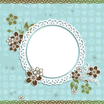 Template greeting card, vector illustration