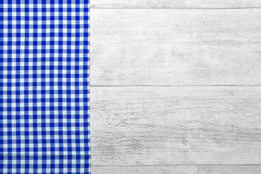 checkered fabric blue