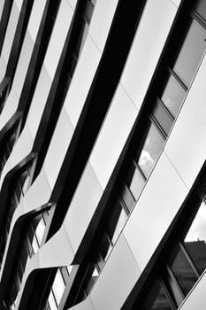 Facade of an office building in downtown Berlin