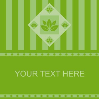 cute abstract leaves frame