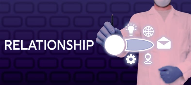Conceptual display Relationship, Conceptual photo Developing business growth success process and teamwork