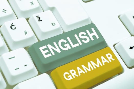 Writing displaying text English Grammar, Business idea courses cover all levels of speaking and writing in english