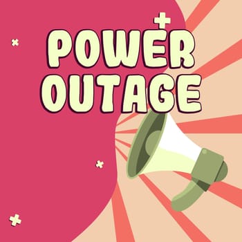 Text caption presenting Power Outage, Business overview The ability to influence peers for attaining the goals