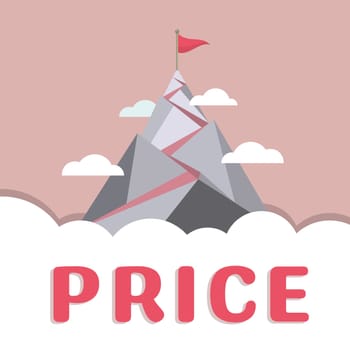 Inspiration showing sign Price, Business concept the amount of money expected or required in payment for something