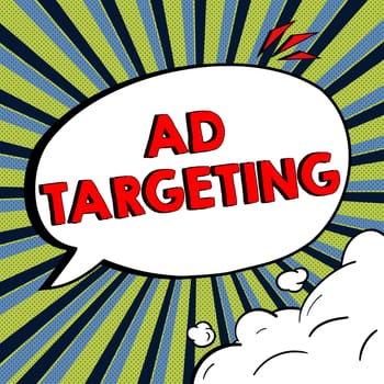 Text caption presenting Ad Targeting, Business overview target the most receptive audiences with certain traits