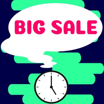 Conceptual caption Big Sale, Business overview putting products on high discount Great price Black Friday