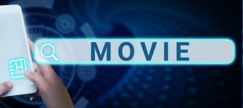 Writing displaying text Movie, Business concept Cinema or television film Motion picture Video displayed on screen