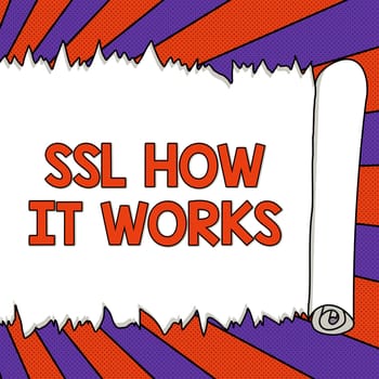 Conceptual caption Ssl How It Works, Business showcase session key is used to encrypt all transmitted data