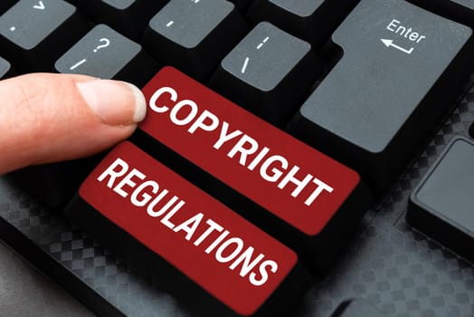 Conceptual display Copyright Regulations, Business showcase body of law that governs the original works of authorship