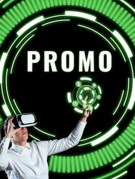 Conceptual caption Promo, Business overview series of steps that need to be taken to complete tasks