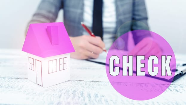 Text showing inspiration Check, Business showcase Mark Click on a box in order to select a particular option on a form