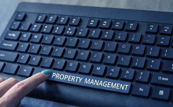 Conceptual display Property Management, Business overview Overseeing of Real Estate Preserved value of Facility