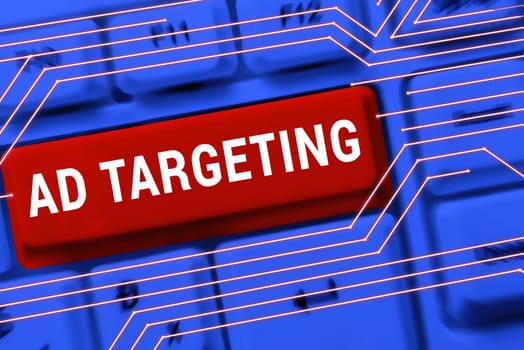 Conceptual caption Ad Targeting, Word for target the most receptive audiences with certain traits