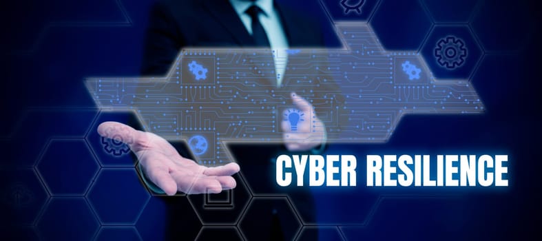 Inspiration showing sign Cyber Resilience, Concept meaning measure of how well an enterprise can manage a cyberattack