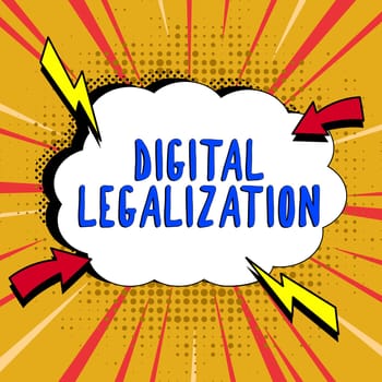 Conceptual display Digital Legalization, Concept meaning accompanied by technology or by instructional practice