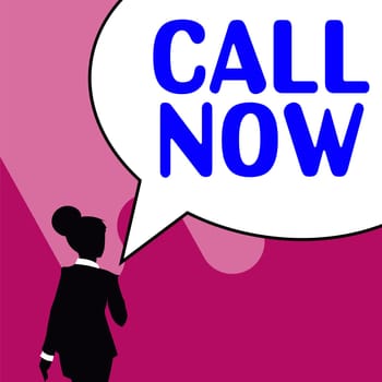 Handwriting text Call Now, Business idea To immediately contact a person using telecom devices with accuracy