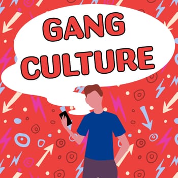Inspiration showing sign Gang Culture, Word for particular organization of criminals or group of gangsters that follow ones habits