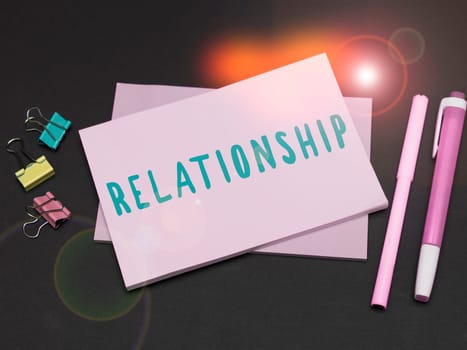 Text showing inspiration Relationship, Internet Concept Developing business growth success process and teamwork