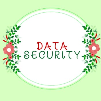 Handwriting text Data Security, Business idea Confidentiality Disk Encryption Backups Password Shielding