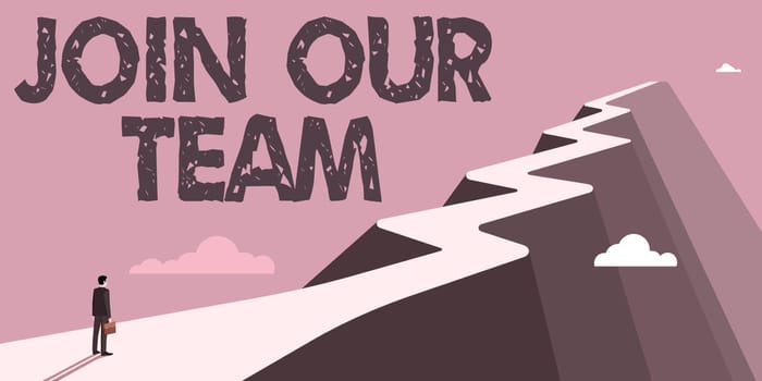 Text sign showing Join Our Team, Business idea Allied Associate Work with us New Employee Hired Enlist