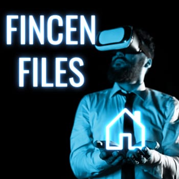 Inspiration showing sign Fincen Files, Conceptual photo Transactions in financial assets and liabilities