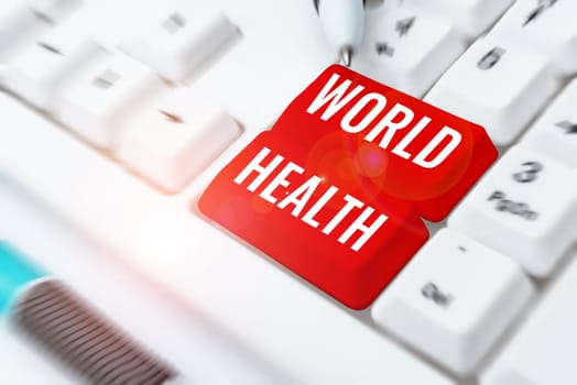 Writing displaying text World Health, Business approach World day of action dedicated to tackling global hunger