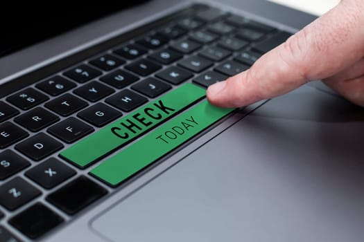 Writing displaying text Check, Business concept Mark Click on a box in order to select a particular option on a form