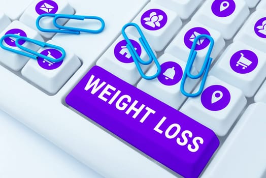 Conceptual caption Weight Loss, Word for Decrease in Body Fluid Muscle Mass Reduce Fat Dispose Tissue