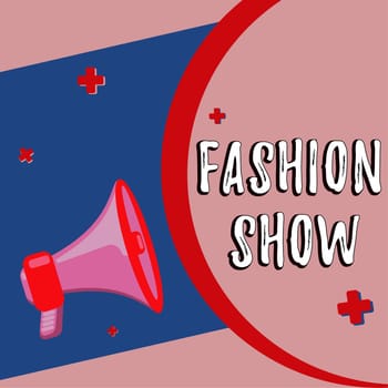 Conceptual display Fashion Show, Word for exibition that involves styles of clothing and appearance