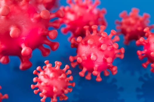 Virus cells in infected, Pandemic medical health