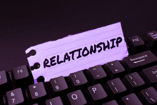Conceptual display Relationship, Conceptual photo Developing business growth success process and teamwork