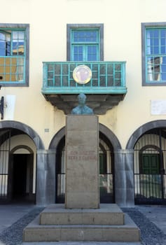 Denkmal für José Viera y Clavijo, eimen katholischen Geistlichen und Universalgelehrten, Gran Canaria, Spanien,Las Palmas