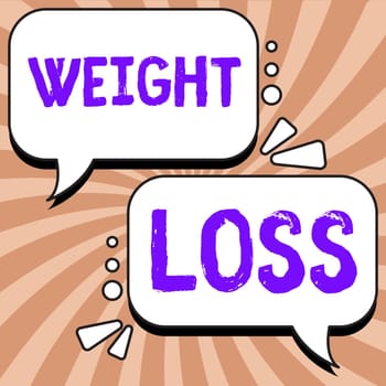 Conceptual caption Weight Loss, Internet Concept Decrease in Body Fluid Muscle Mass Reduce Fat Dispose Tissue