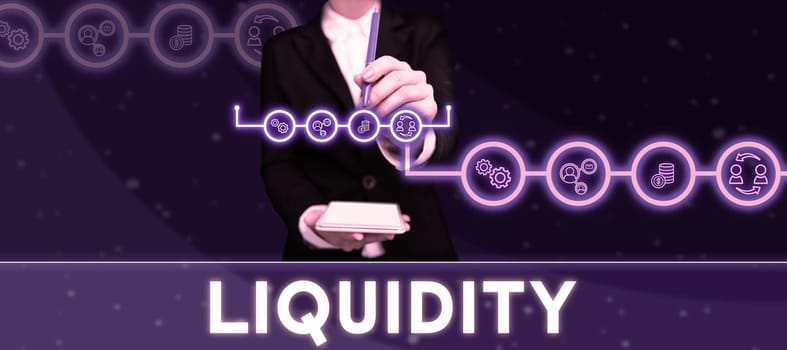 Inspiration showing sign Liquidity, Word for Cash and Bank Balances Market Liquidity Deferred Stock