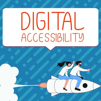 Text showing inspiration Digital Accessibility, Business idea electronic technology that generates stores and processes data